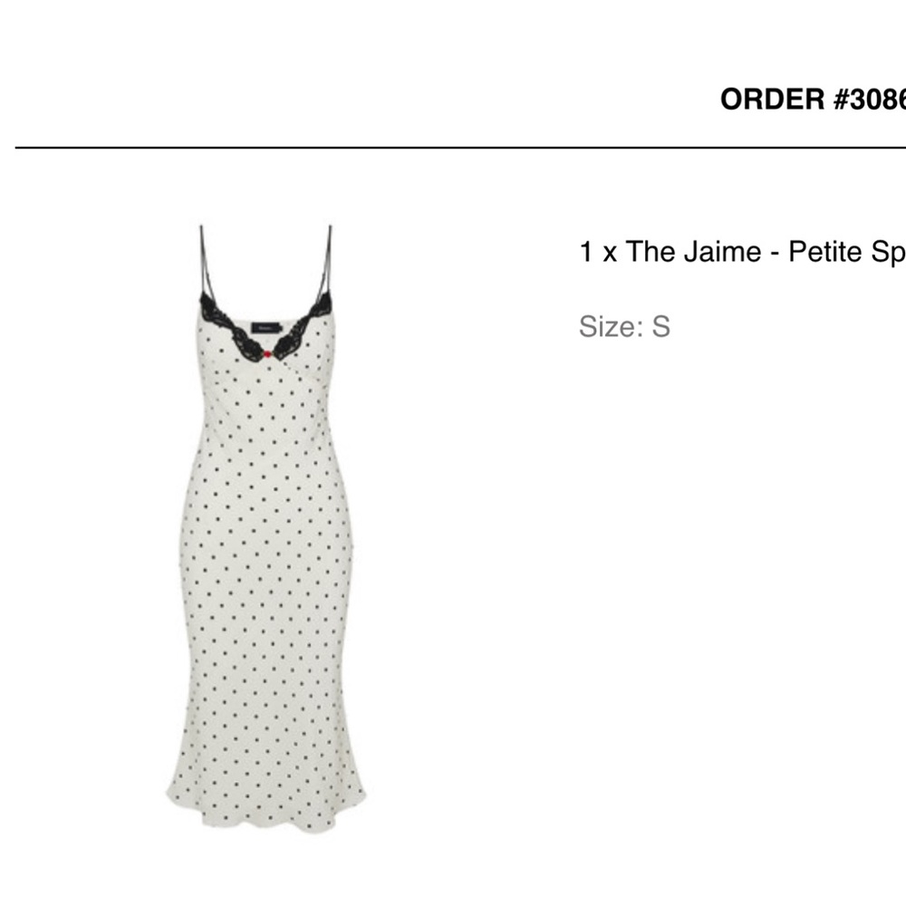 Realisation Par Black and White Polka Dot Dress